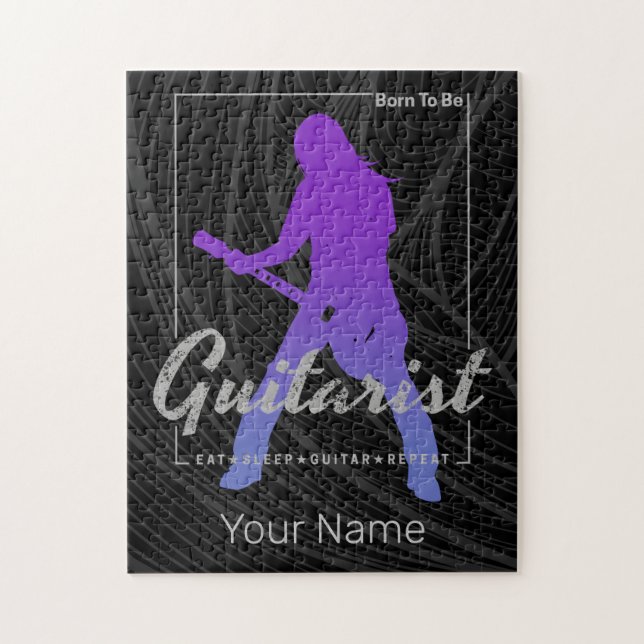 Quebra-cabeça Nascer de ser guitarrista para músicos e membros B (Vertical)