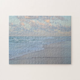 Quebra-cabeça Nascer do sol na praia Água calma Artístico Arte D