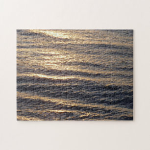 Quebra-cabeça Nascer do Sol nas Águas do Oceano Fotografia Calma