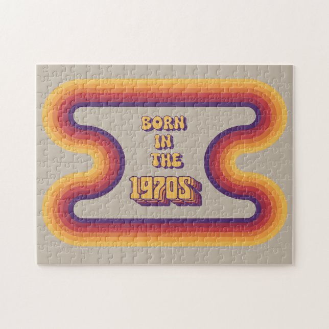 Quebra-cabeça Nascer na década de 1970, Milênio, geração X, ano  (Horizontal)