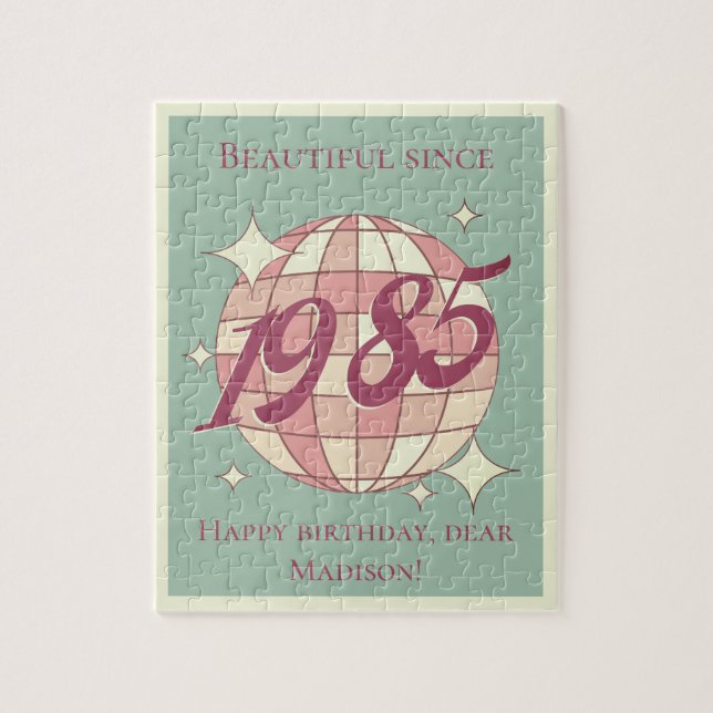 Quebra-cabeça Nascer Vintage em 1985 (Vertical)