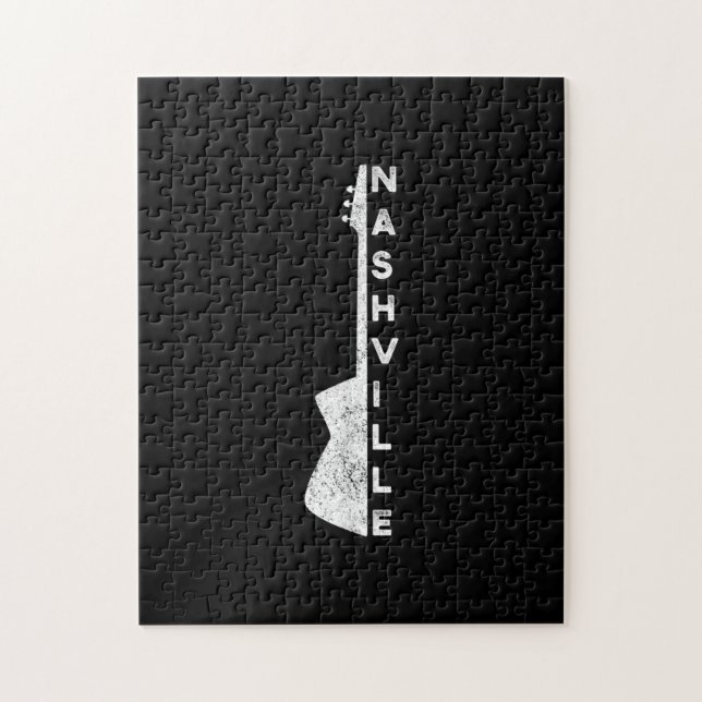 Quebra-cabeça Nashville Guitar Country Music Oferece Presentes (Vertical)