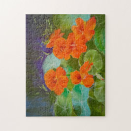 Quebra-cabeça Nasturtium Bloom - Botanical Pastel