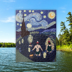Quebra-cabeça Natação selvagem Van Gogh Starry Night Birthday