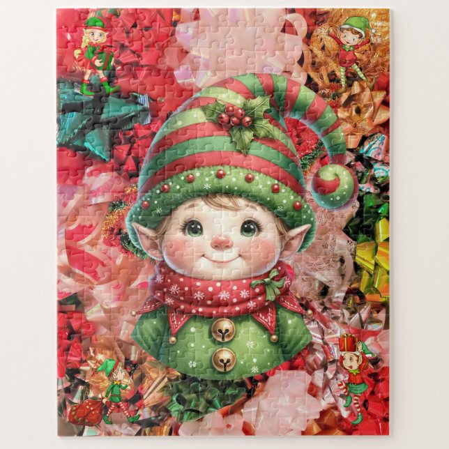 Quebra-cabeça Natal 5 Elves e Arcos Diversão Família Feriada (Criador carregado)