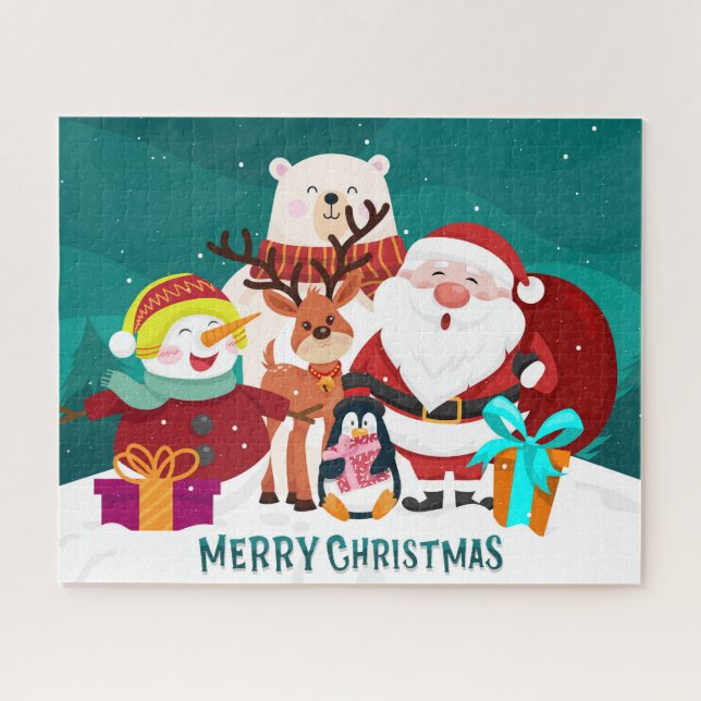 Quebra-cabeça Natal Alegre e Festivo  (Horizontal)