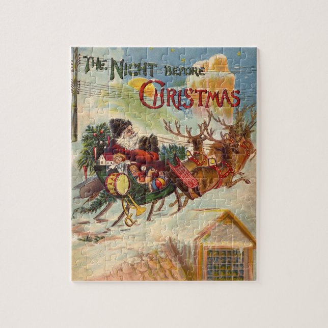 Quebra-cabeça Natal Antigo, A Noite Antes do Natal (Vertical)