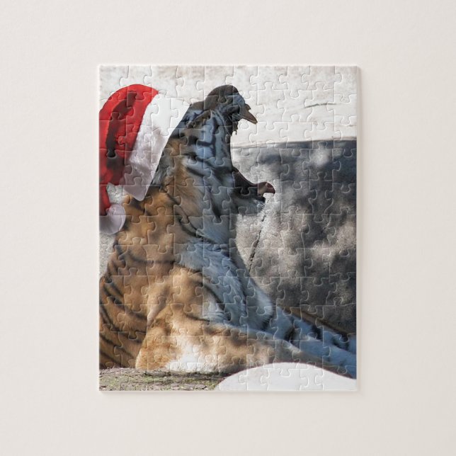 Quebra-cabeça Natal Bengal Tiger (Vertical)