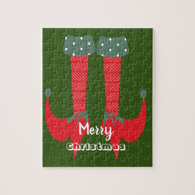 Quebra-cabeça Natal Elf Heels Feliz Natal (Vertical)