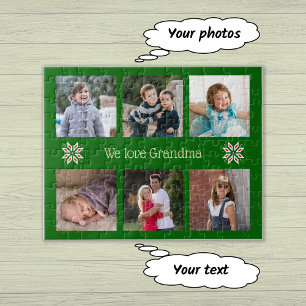 Quebra-cabeça Natal feito sob encomenda do quadro do verde do