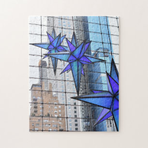 Quebra-cabeça Natal no Círculo de Colombo Estrelas de Férias NYC