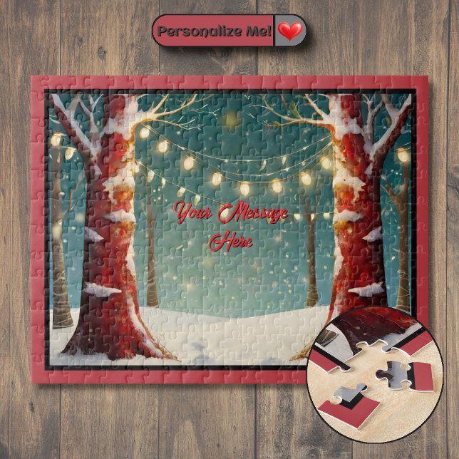 Quebra-cabeça Natal Personalizável (Customizable Christmas Jigsaw Puzzle)