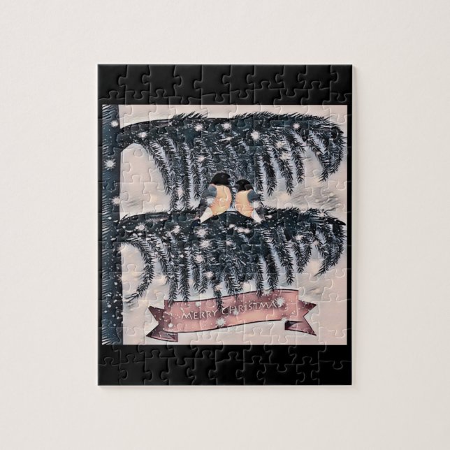 Quebra-cabeça Natal, Vintage (Vertical)