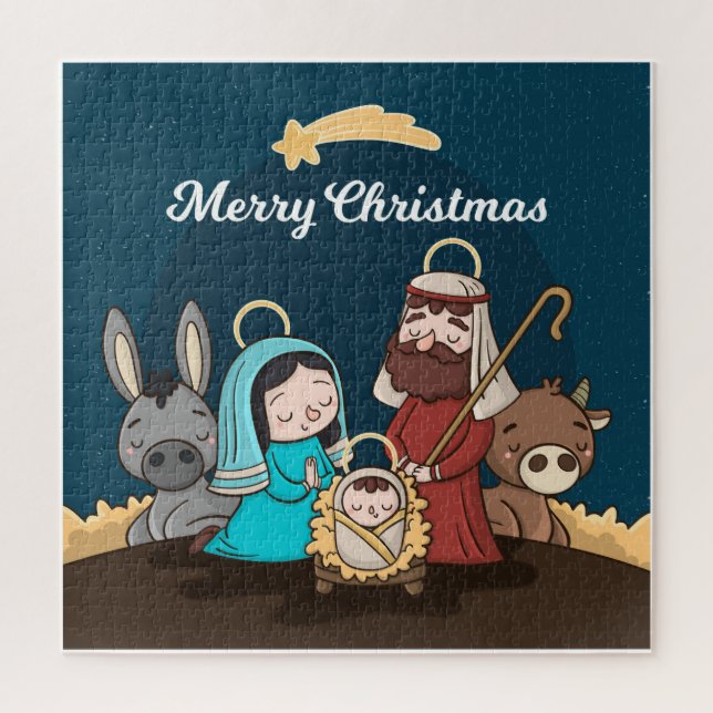 Quebra-cabeça Natividade de Natal Bonita (Vertical)