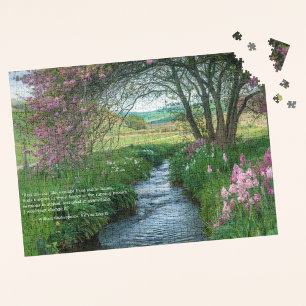 Quebra-cabeça Nature Cote Flores Elegantes e Stream