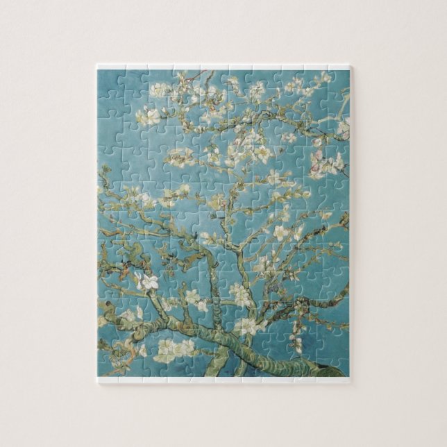Quebra-cabeça Natureza das flores da amêndoa dos ramos de Gogh d (Vertical)