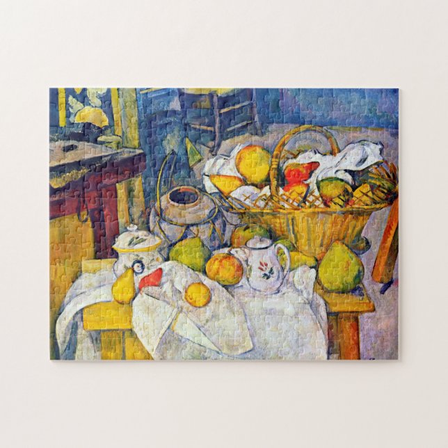 Quebra-cabeça Natureza-morta com Cesto de Frutas, Paul Cezanne (Horizontal)