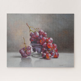 Quebra-cabeça Natureza Morta com Uvas Vermelhas - de Pintura a Ó