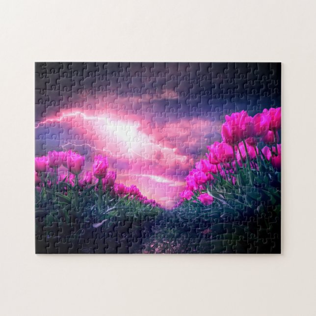 Quebra-cabeça Natureza - Tulipas - Lindo (Horizontal)