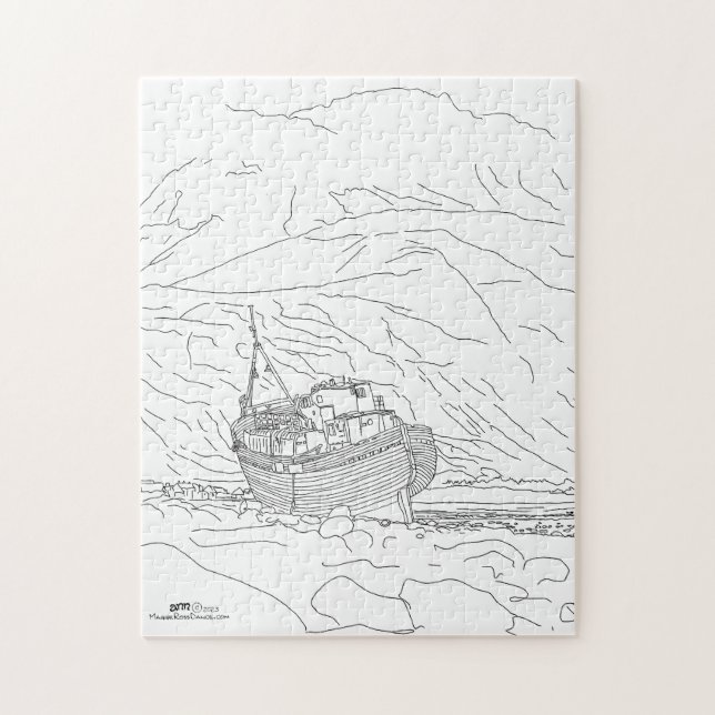 Quebra-cabeça Naufrágio de Corpach Escócia (Vertical)