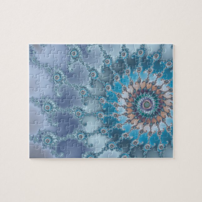 Quebra-cabeça Nautilus - arte do Fractal (Horizontal)