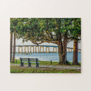 Quebra-cabeça Navarre Park Bench e Bridge