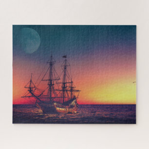 Quebra-cabeça Navegação até o pôr do sol