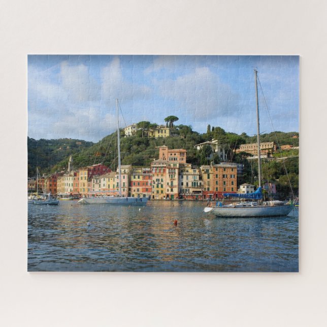 Quebra-cabeça Navegação até Portofino, Itália - 16 x 20 polegada (Horizontal)