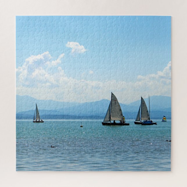 Quebra-cabeça Navegação em Águas Azuis (Vertical)