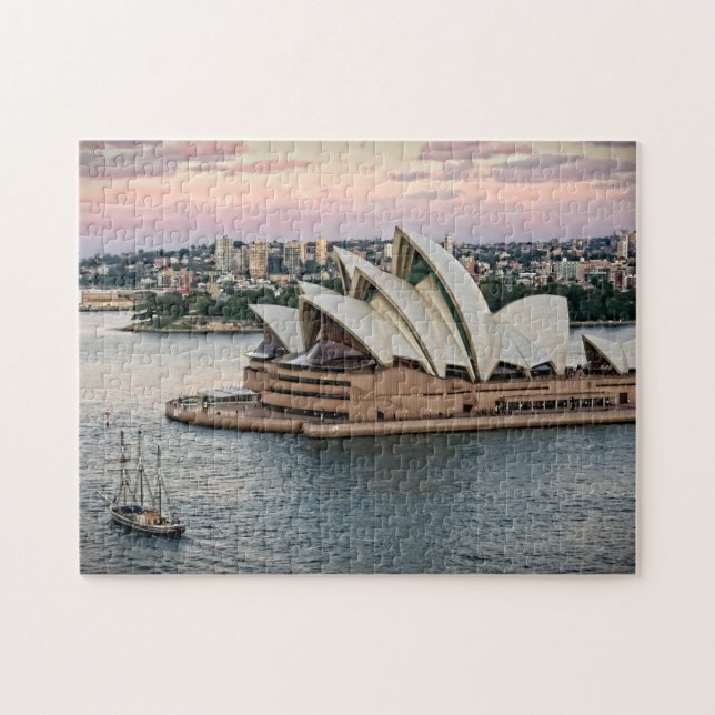 Quebra-cabeça Navegação pela Sydney Opera House - 11x14 - 252 pc (Horizontal)