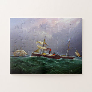 Quebra-cabeça Navio a Remo San Salvadore 1886