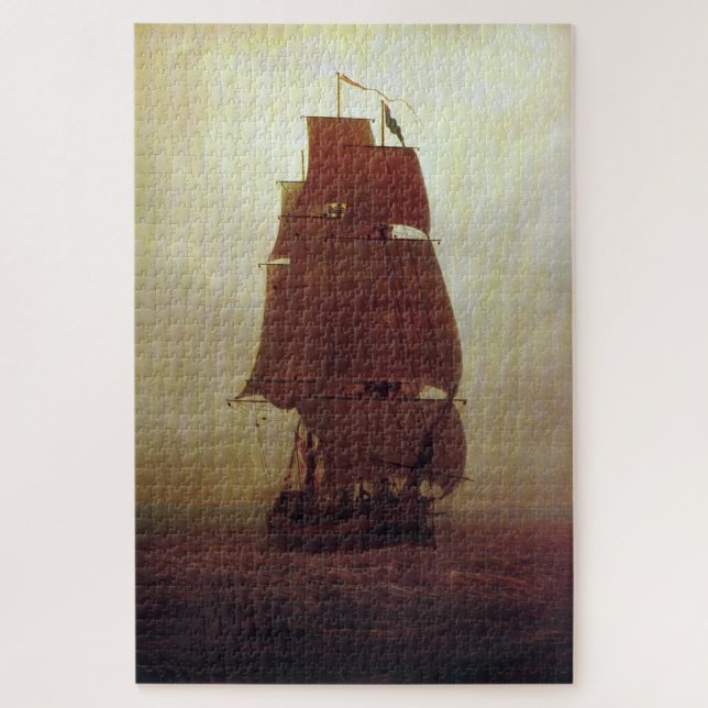 Quebra-cabeça Navio à vela (1815) - Caspar David Friedrich (Vertical)