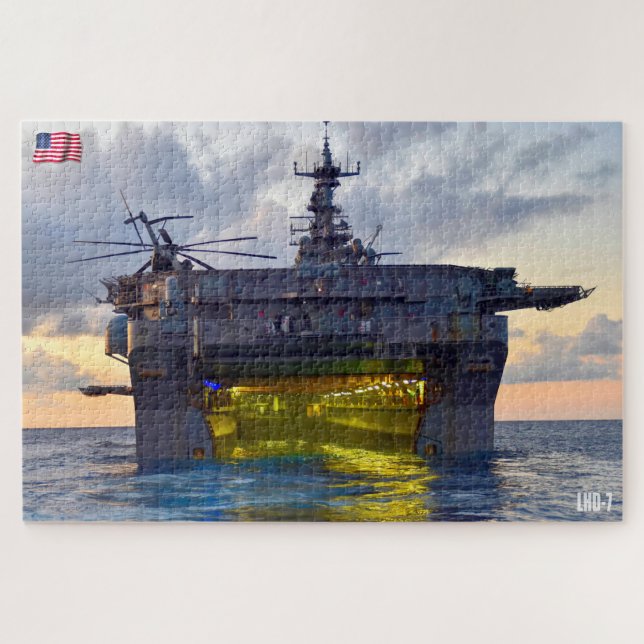 Quebra-cabeça NAVIO AMFÍBIO ASSAULT - LHD 7 (20x30 POLEGADAS) (Horizontal)