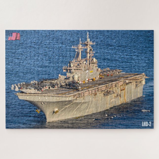 Quebra-cabeça NAVIO AMFÍBIO DE ASSALTA - LHD 2 (20x30 POLEGADAS) (Horizontal)