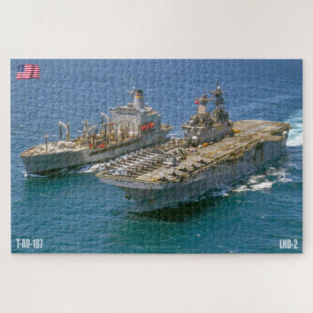 Quebra-cabeça NAVIO AMFÍBIO DE ASSALTA - LHD 2 (20x30 POLEGADAS) (Horizontal)