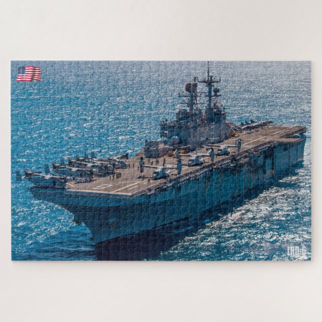 Quebra-cabeça NAVIO AMFÍBIO DE ASSALTA - LHD 6 (20x30 POLEGADAS) (Horizontal)