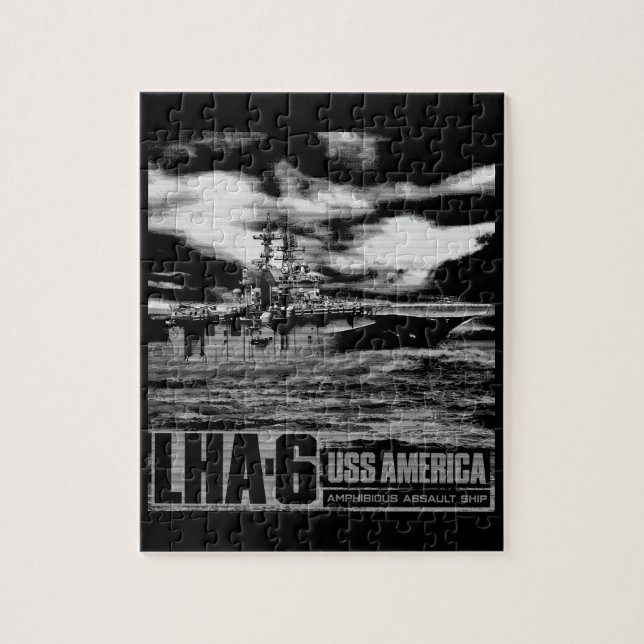 Quebra-cabeça Navio de assalto anfíbio América (Vertical)