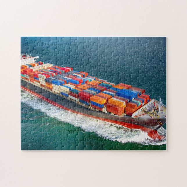 Quebra-cabeça Navio de Carga (Horizontal)
