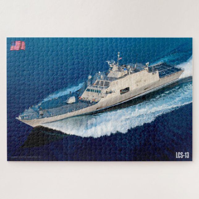 Quebra-cabeça NAVIO LITORAL DE COMBATE - LCS-13 (20 x 30 POLEGAD (Horizontal)