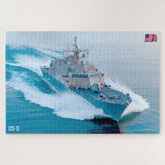 Quebra-cabeça NAVIO LITORAL DE COMBATE - LCS-13 (20x30 POLEGADAS (Horizontal)