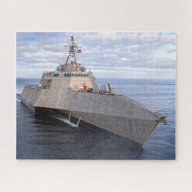 Quebra-cabeça NAVIO LITORAL DE COMBATE - LCS-14 (16x20 POLEGADAS (Horizontal)