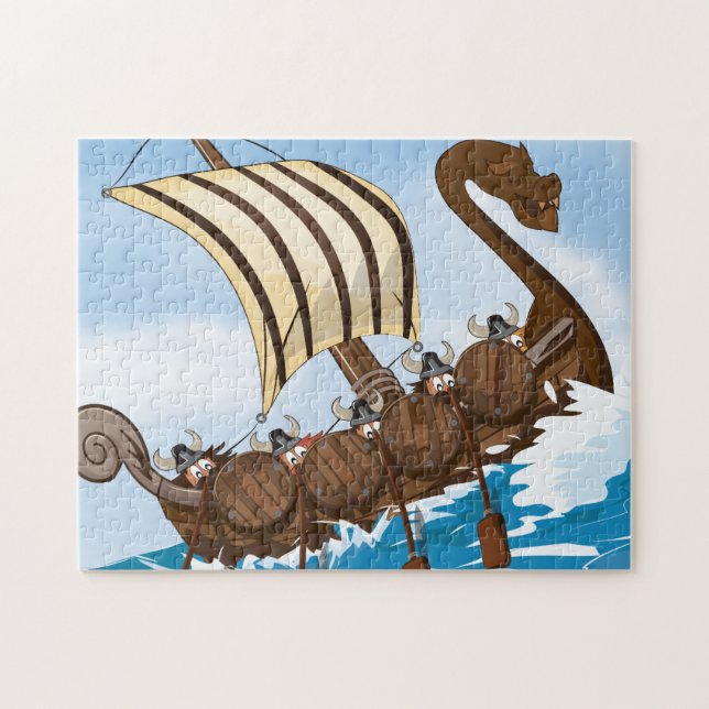 Quebra-cabeça Navio Viking (Horizontal)