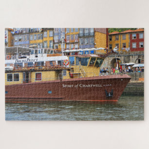 Quebra-cabeça Navios de cruzeiro no Douro, Porto, Portugal  