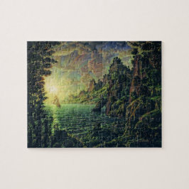 Quebra-cabeça Navios: Noite do Sol (por Konstantin Bogaevsky)