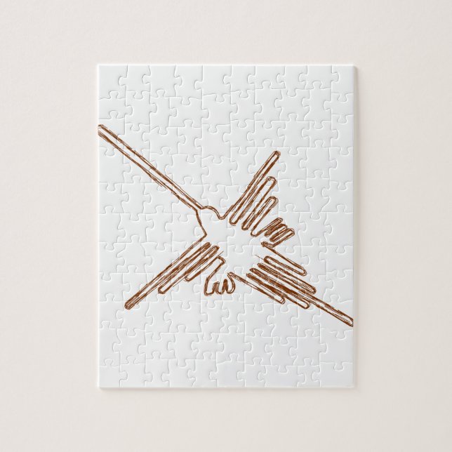Quebra-cabeça Nazca Lines Hummingbird Sketch (Vertical)