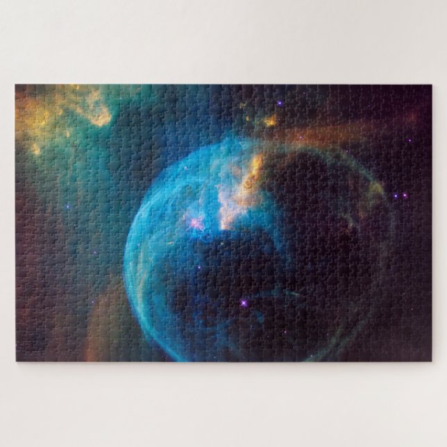Quebra-cabeça Nebulosa Bolha Astronomia Espacial Cósmica (Horizontal)