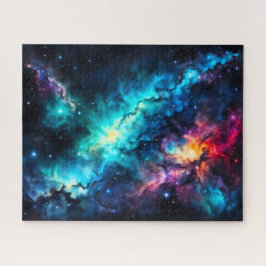Quebra-cabeça Nebulosa Galáxia Colorida Espaço Exterior