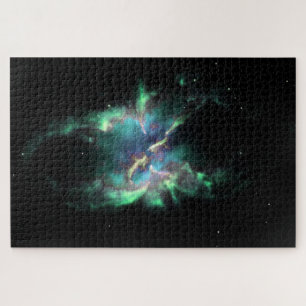 Quebra-cabeça Nebulosa Planetária Mint Green Periwinkle