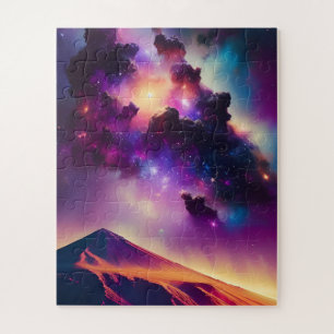 Quebra-cabeça Nebulosa sobre a paisagem divertida da astronomia 