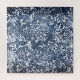 Quebra-cabeça Negação Floral Desbotada: Fundo Texturizado Grunge